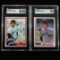 Set of (2) 1981 & 1982 Topps Carl Yastrzemski Graded Cards