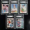 Set of (5) Cal Ripken Jr. Baseball Cards - All SGC Graded