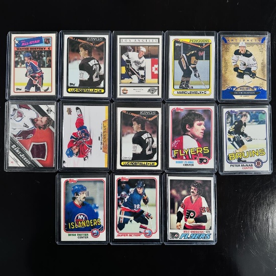 Assorted Set of Hockey Cards - Stars, Legends & Memorabilia