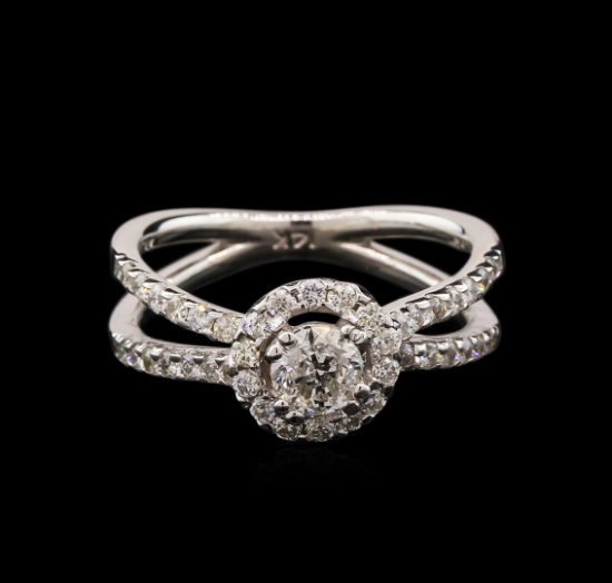 1.05 ctw Diamond Ring - 14KT White Gold