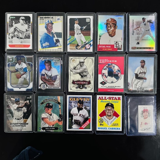 Assorted Set of Baseball Cards - Legends, Inserts & Reprints
