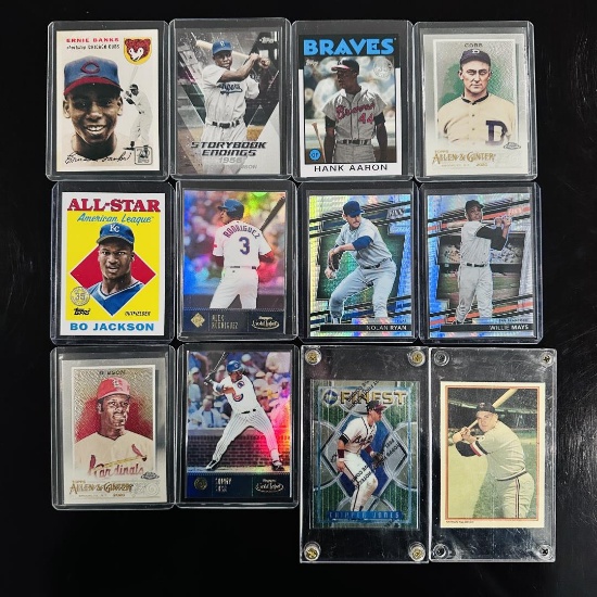 Assorted Set of Baseball Legends - Hall of Famers, Inserts & Reprints