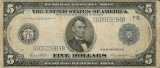 1914 $5 Federal Reserve Bank Note
