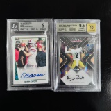 Set of (2) Beckett Graded Autograph Cards - Quinn Ewers & Kenny Pickett