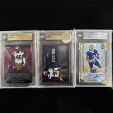 Set of (3) 1/1 Leaf Metal Draft Pre-Production Proof Autograph Cards - Devin Whi