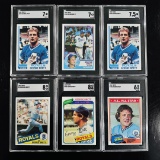 Assorted Set of George Brett Baseball Cards - SGC Graded