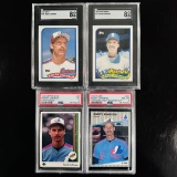 Set of (4) Randy Johnson Rookie and Early Career Cards