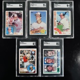 Set of (5) Cal Ripken Jr. Baseball Cards - All SGC Graded