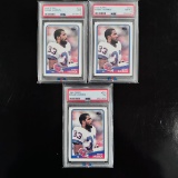 Set of (3) 1988 Topps #222 Ronnie Harmon Cards - PSA Graded