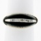 Vintage 14K Yellow Gold .13 ctw Pave Diamond & Domed Custom Cut Black Onyx Ring