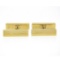 Tiffany & Co. 18k Yellow Gold Textured Polished Geometric Dual Box Men Cufflinks