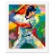 Mike Piazza (Signed by Piazza) by LeRoy Neiman (1921-2012)