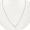 New 14K Gold .42 ctw Round Brilliant Diamond Solitaire Pendant w/ Adjustable Cha