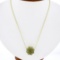NEW 14K Yellow Gold 13 ctw Star Snowflake Cut Smoky Quartz Pendant Chain Necklac