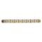 Antique Victorian 9k Yellow Gold Pave Set Bead Seed Pearls Long Bar Pin Brooch