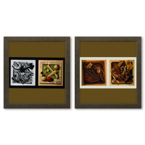 Etude De Matiere (14) et Etude De Matiere (23) de la serie Graphismes 1 (Diptych