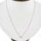 New 14K Gold .35 ctw Round Brilliant Diamond Solitaire Pendant w/ Adjustable Cha