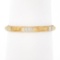 1941 Antique 14k TT Gold Floral Work w/ Milgrain Sides Eternity Stack Band Ring