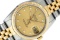 Rolex Mens Sapphire 2T Factory VVS Champagne Diamond 36mm With Rolex Box