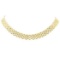 17.75 Inch Five Row Panther Link Chain - 18KT Yellow Gold