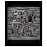 Naissances - II de la serie Ondulatoires by Vasarely (1908-1997)
