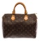 Louis Vuitton Brown Monogram Canvas Speedy 30 Satchel Bag