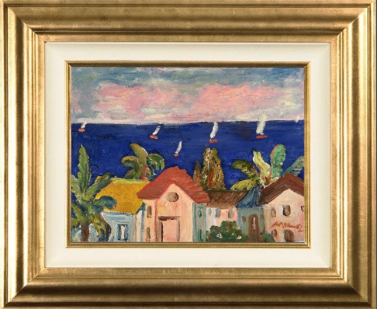 View of Blue Sea by Manor Shadian