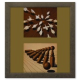 Etude De Mouvement (Basse - Cour Quilles) de la serie Graphismes 1 by Vasarely (