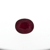 7.71 ctw Oval Cut Natural Ruby
