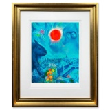The Sun Over Paris by Chagall (1887-1985)