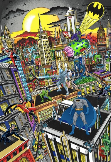 Batman Rules the Night (PR)  3D by Fazzino, Charles
