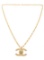 Chanel Gold Plated CC Turn-Lock Chain Nacklace