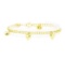 Heart Charm Bracelet - 22KT Yellow Gold