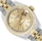 Rolex Ladies 18K Gold And Steel Champagne Index Hidden Clasp Datejust 26MM