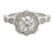 1.35 ctw Diamond Ring - 14KT White Gold