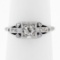 Art Deco Platinum 0.50 ctw Old European Diamond Engagement Ring