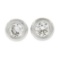 New 14k White Gold 0.26 ctw Martini Bezel Round Brilliant Diamond Stud Earrings