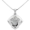 18kt WG Diamond Pendant and chain