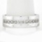 Men's 14K White Gold 0.60 ctw Round Brilliant Cut Channel Set Diamond Band Ring