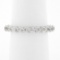 Classic 14k White Gold 1.60 ctw Shared Prong Set Round Diamond Eternity Band Rin