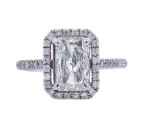 1.70 ctw Diamond Ring - 14K White Gold