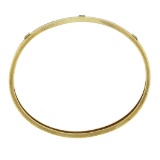 Antique Art Deco Solid 14K TT Gold Sapphire Etched 7.5