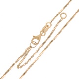 NEW 14k Rose Gold 0.15 ctw Round Light Champagne Diamond Solitaire Pendant & Cha