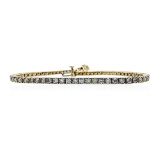 3.36 ctw Diamond Tennis Bracelet - 14KT White Gold