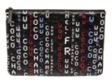 Chanel Black Multicolor Quilted Lambskin Data Center O Case Clutch