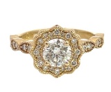 1.21 ctw Diamond Ring - 14KT White Gold