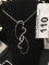 2 Heart Sided Sterling Necklace