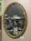 Antique Goldtone Oval Mirror