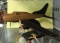 Wood Airplane on Wood Stand 11 1/2