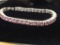 Sterling silver pink ice bracelet
